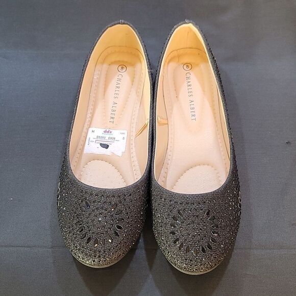 BRAND NEW CHARLES ALBERT DRESS SLIP-ON BALLERINA FLATS - Picture 2 of 16